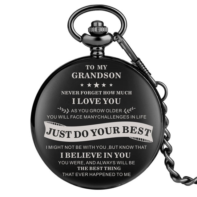 To My Grandson Pocket Watch