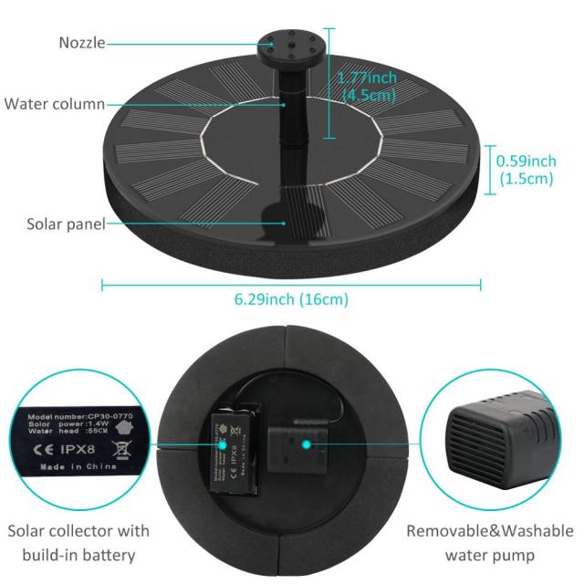 Solar Water Fountain