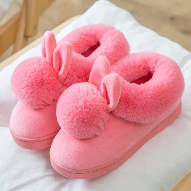 Double Comfy Bunny Slippers